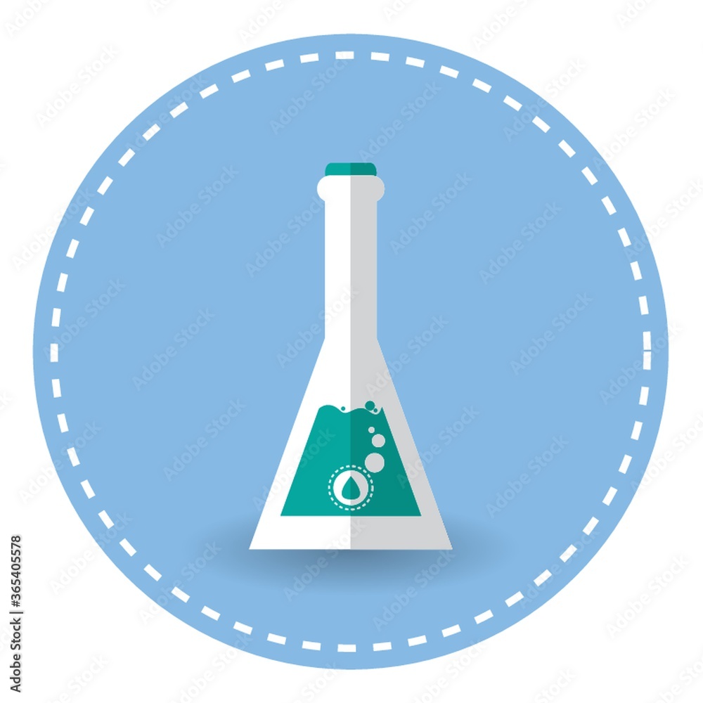 green chemical liquid in flask green chemical liquid in flask