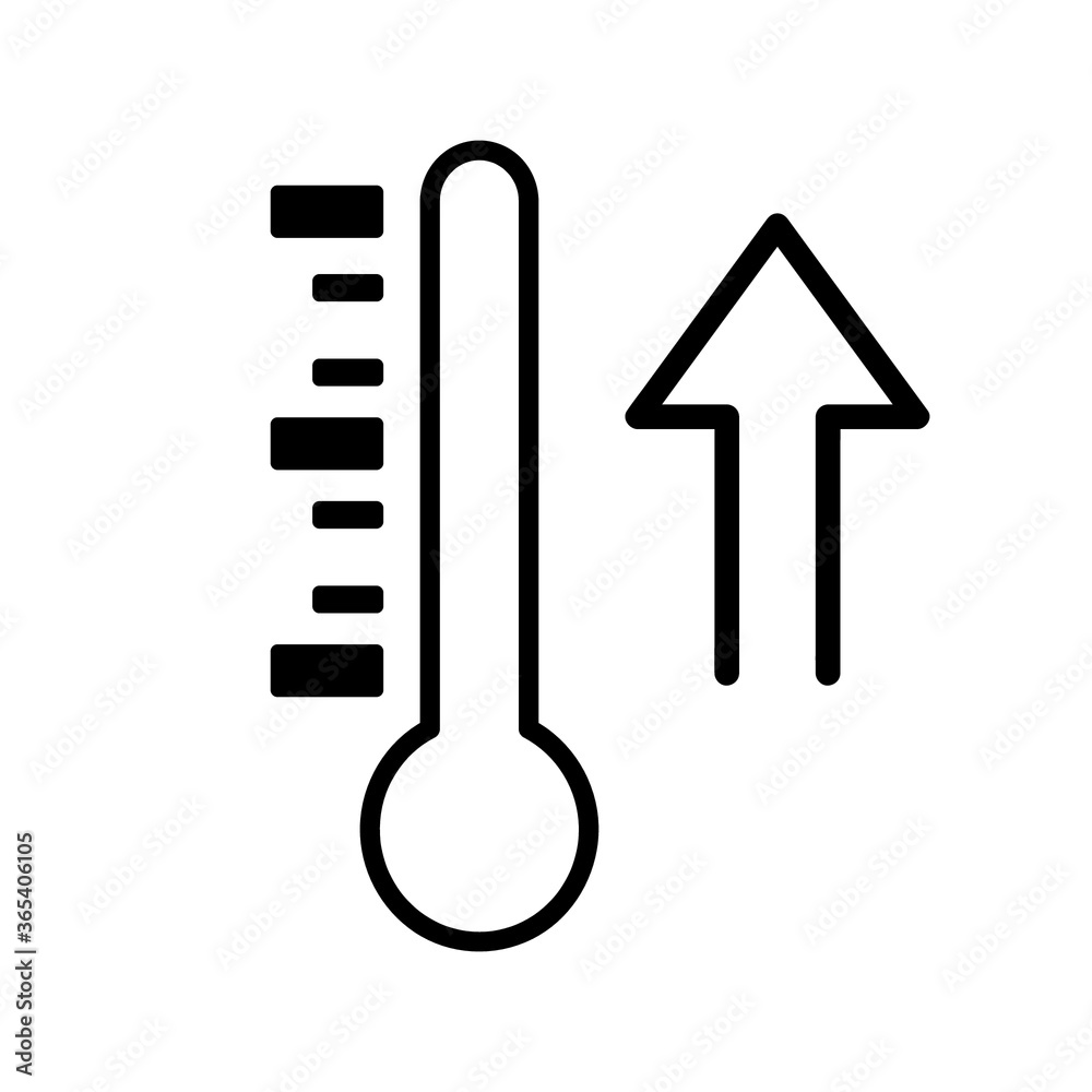 Temperature Rise Thermometer Vector Line Design for Icon, Symbol, Graphic Resources, and Logo. EPS 10 Editable Stroke Temperature Rise Thermometer Vector Line Design for Icon, Symbol, Graphic Resources, and Logo. EPS 10 Editable Stroke