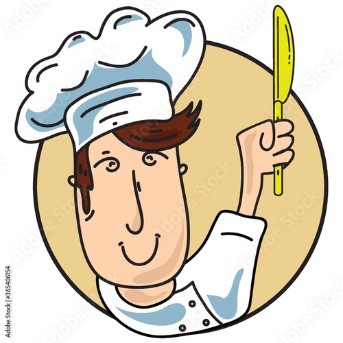 chef holding knife