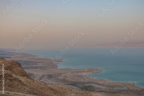 Obraz na płótnie The shore of the Dead Sea w salonie