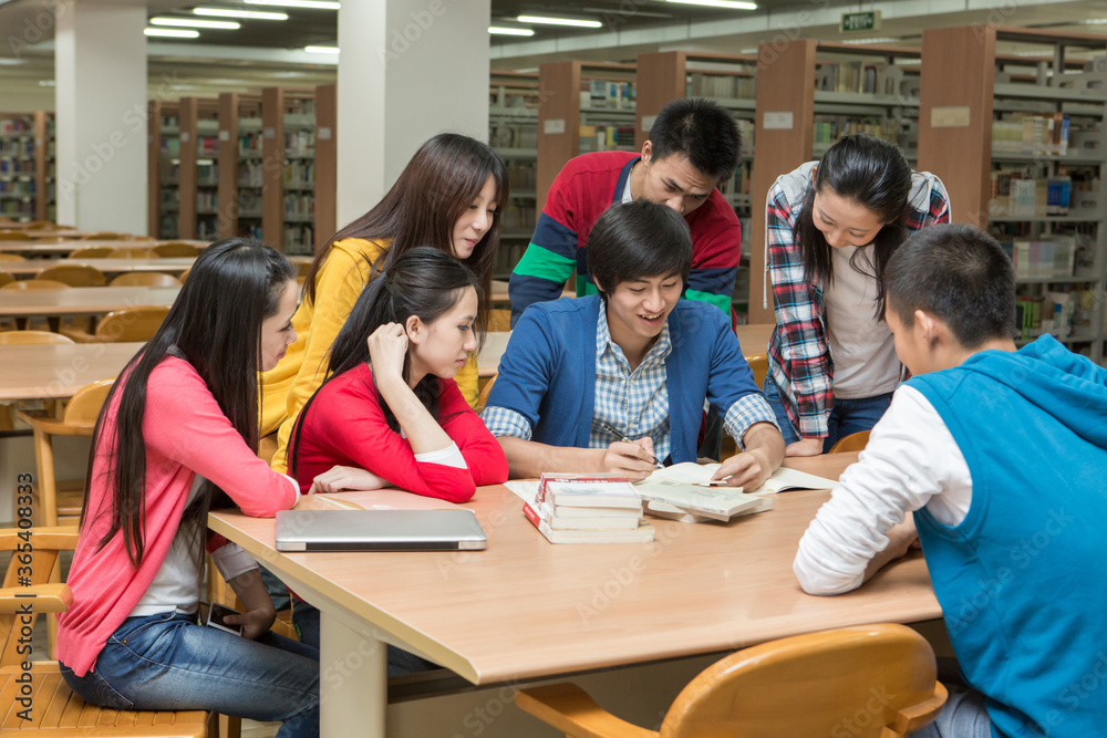 Asian College Student On Campus Asian College Student On Campus