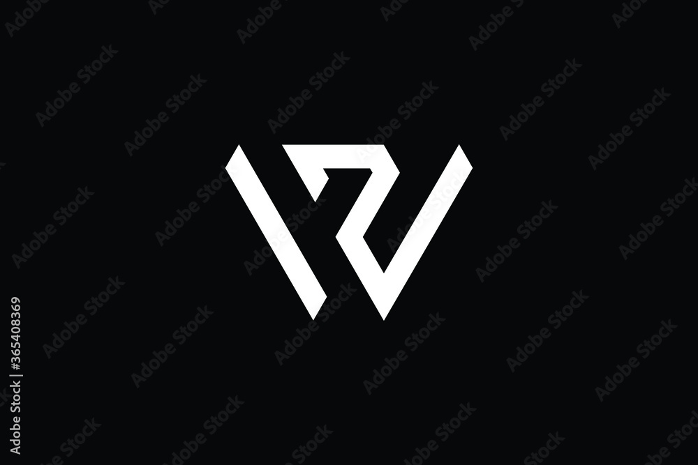 Minimal Innovative Initial WZ logo and ZW logo. Letter WZ ZW creative elegant Monogram. Premium Business logo icon. White color on black background Minimal Innovative Initial WZ logo and ZW logo. Letter WZ ZW creative elegant Monogram. Premium Business logo icon. White color on black background