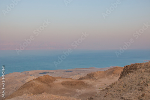 Obraz na płótnie The shore of the Dead Sea w salonie