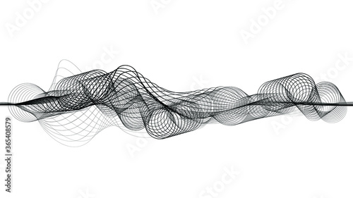 Lines flow texture . Vector Illustration . Design element . Abstract Geometric background .