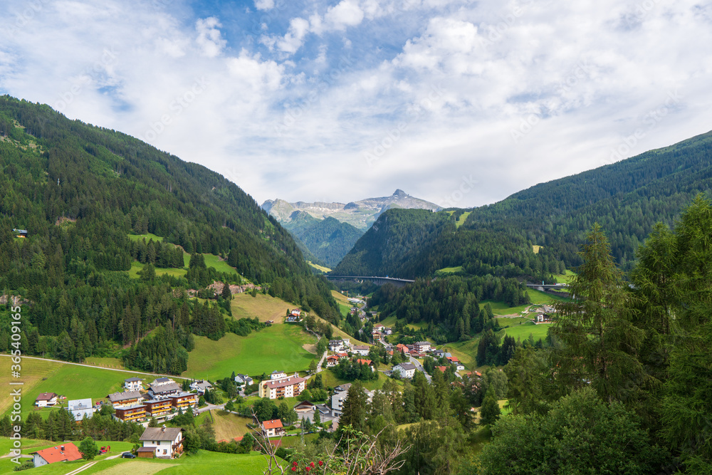 Alps Village in Austria. Gries am Brenner