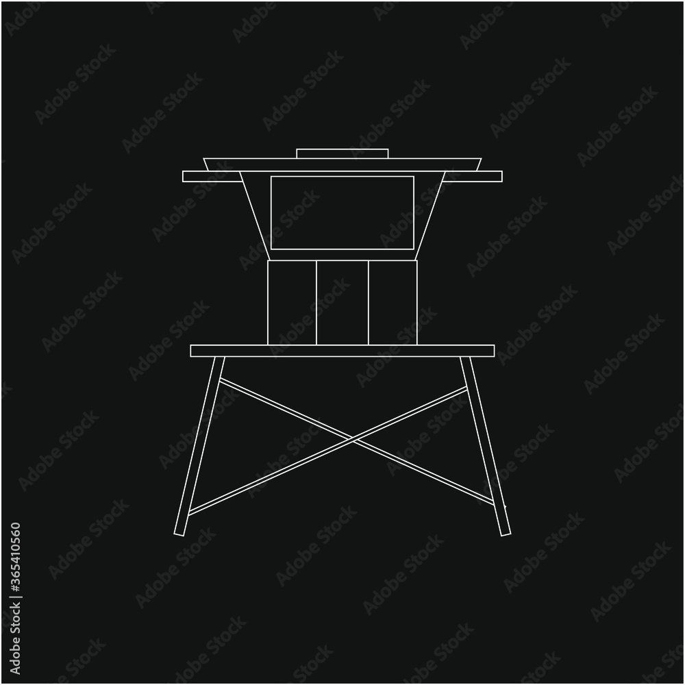 beach lifeguard house. illustration for web and mobile design. beach lifeguard house. illustration for web and mobile design.