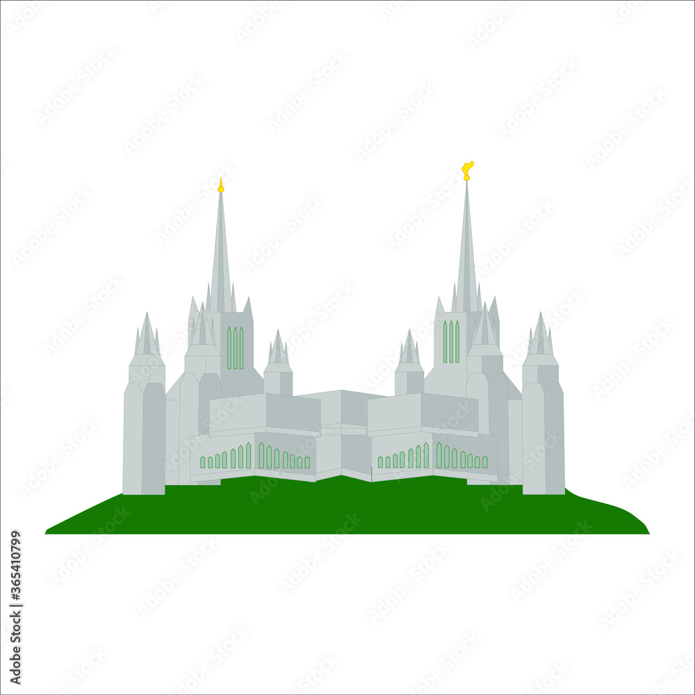 Obraz premium temple of san diego, in california, united states