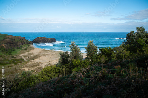 Large rock on the coast of Cape Schanck at Mornington Peninsula in Victoria  Australia