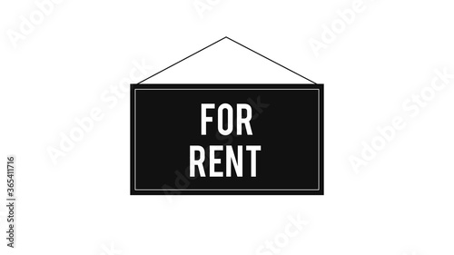 For rent sign board background