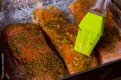 Salmon fillet in Marenada