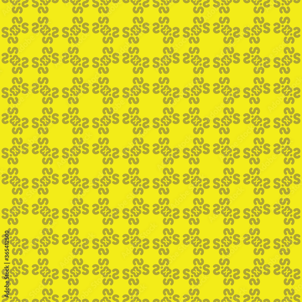 Vector seamless pattern texture background with geometric shapes, colored in lemon yellow, reef gold colors.