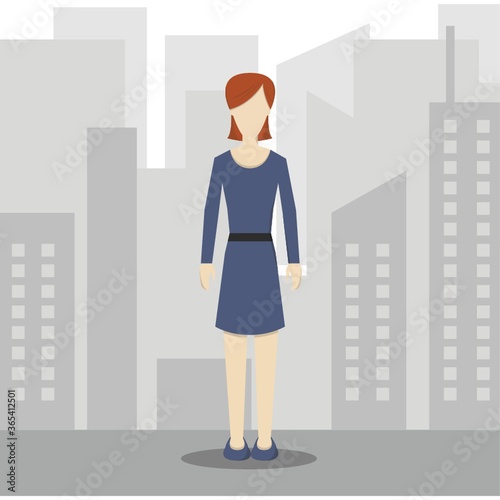 businesswoman in smart casual wear