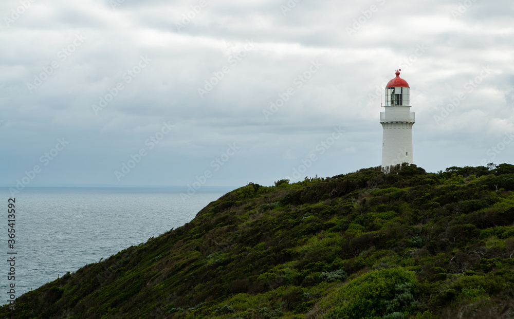 Cape Schanck lighthouse at Mornington Peninsula in Victoria, Australia