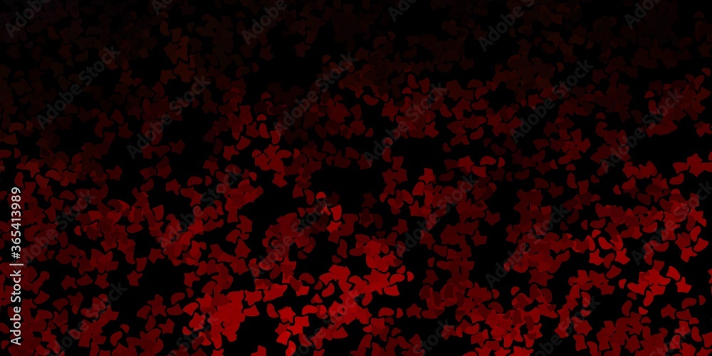 Dark brown vector background with random forms.