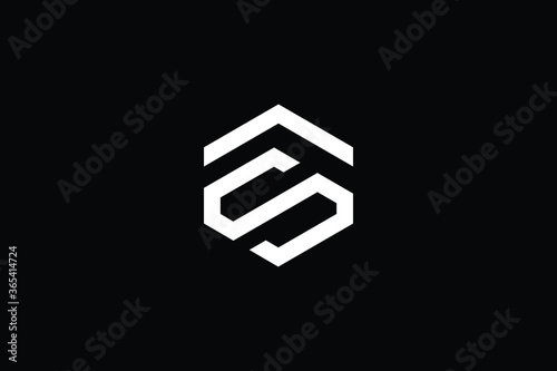 Minimal Innovative Initial AS logo and SA logo. Letter AS SA creative elegant Monogram. Premium Business logo icon. White color on black background © Fin House