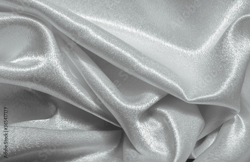 texture of white fabric with waves
