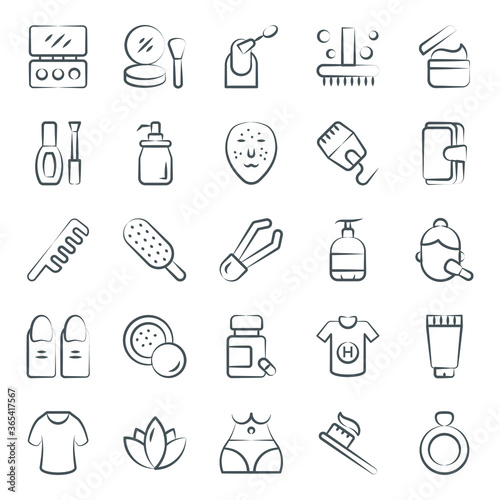  Pack of Beauty Line Icons 