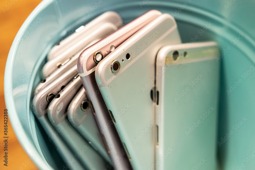 many old different models of phones, smartphones many old different models of phones, smartphones