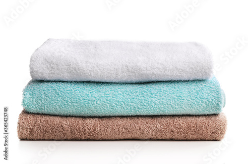 Bath towels Isolated on white background