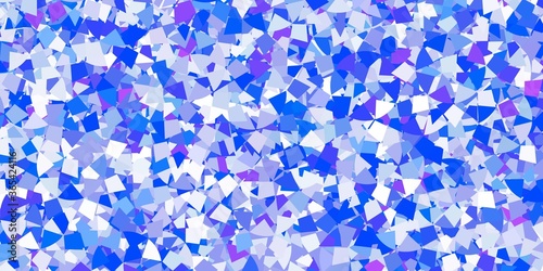 Light blue  green vector template with crystals  triangles.