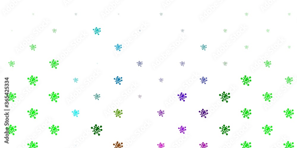 Light Multicolor vector texture with disease symbols.