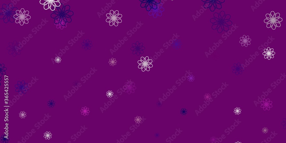 Light Pink vector natural layout with flowers. Light Pink vector natural layout with flowers.
