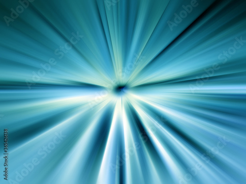 Abstract radial blur surface of blue and white tones. Abstract blue background with radial, radiating, converging lines.