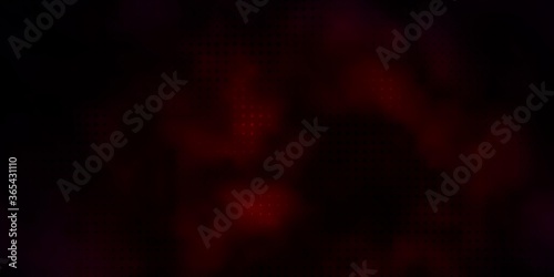 Dark Red vector texture with disks. Modern abstract illustration with colorful circle shapes. Pattern for business ads.