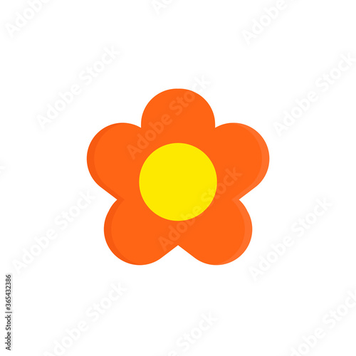 Flower flat, flowers icon, vector illustration isolated on white background