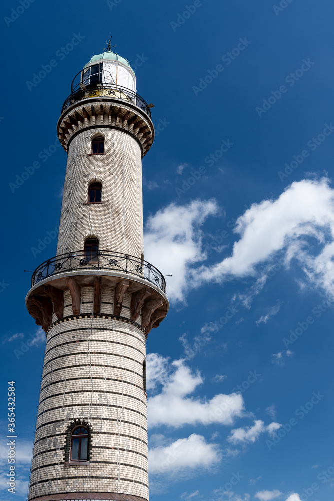 Warnemuende, Rostock, Germany: The Landmark of Warnemuende, old lighthouse