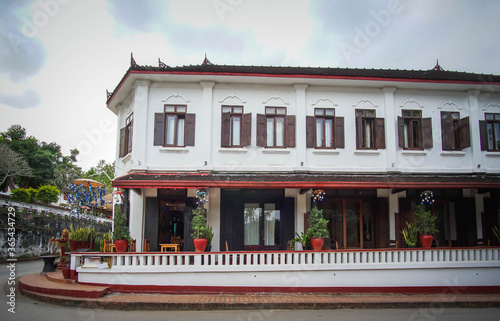 The old building in Luang Prabang, Loas photo