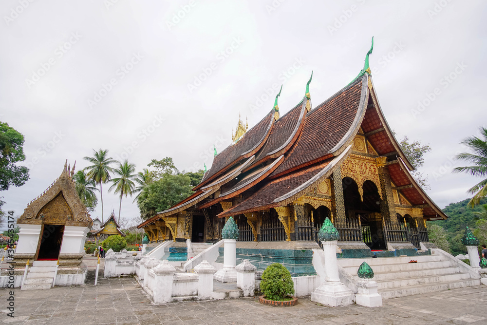 Wat Xieng Thong or The golden city temple in Luang Prabang Laos, Wat Xieng Thong is one of the largest temples in Luang Prabang.