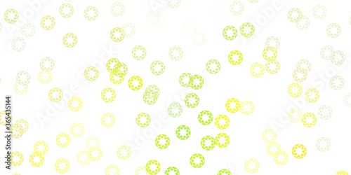 Light green, red vector template with circles.