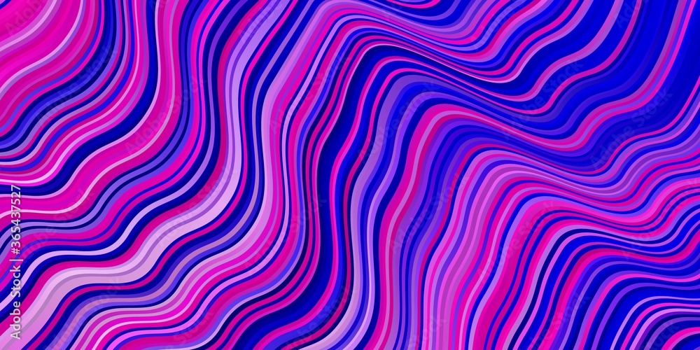 Light Pink, Blue vector layout with wry lines. Colorful abstract illustration with gradient curves. Pattern for ads, commercials. Light Pink, Blue vector layout with wry lines. Colorful abstract illustration with gradient curves. Pattern for ads, commercials.