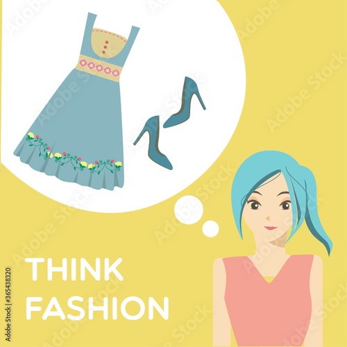 woman thinking of fashion