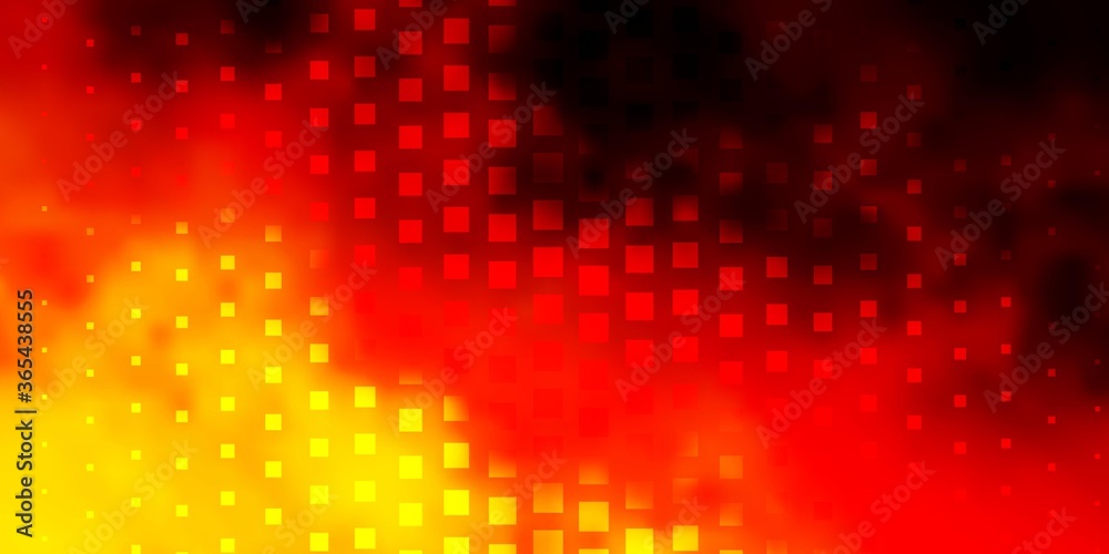Light Orange vector pattern in square style. Abstract gradient illustration with colorful rectangles. Best design for your ad, poster, banner.