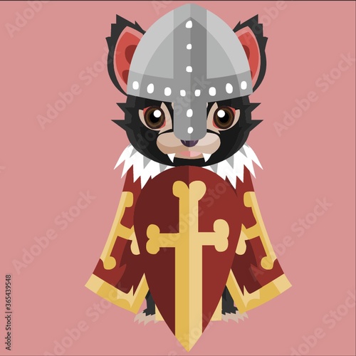tasmanian devil in medieval costume