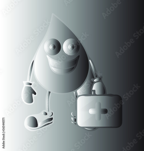 robot vector illustration..On 14 June 2020 WHO and all countries will celebrate World Blood Donor Day

The need for safe blood is universal. Safe blood is critical both for treatments and urgent inter