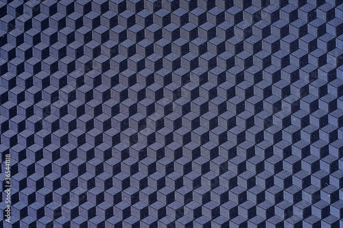 3d tiles black cube structure with shine decor