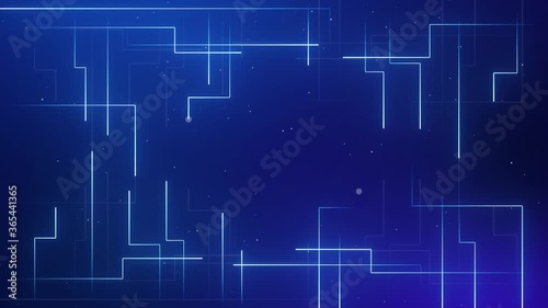 Digital Lines Circuit animation lines moving in a loop 
information technology animated background 