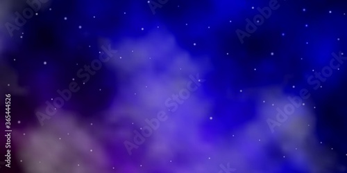 Dark Blue, Red vector texture with beautiful stars. Colorful illustration in abstract style with gradient stars. Design for your business promotion.