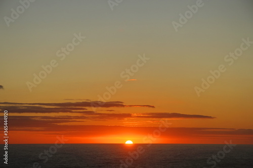 Sunset viewed from Australian beach
