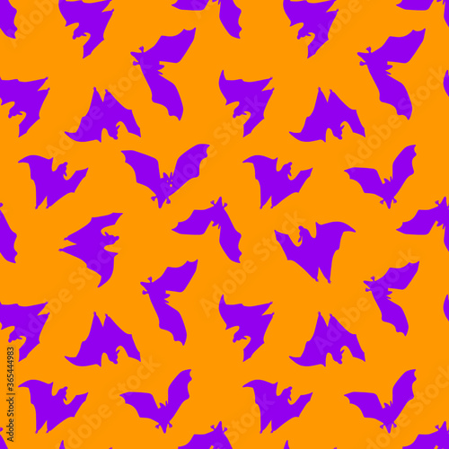 seamless pattern of bats. Halloween pattern for design of paper, textiles, scrapbooking, wrapping. Vector illustration