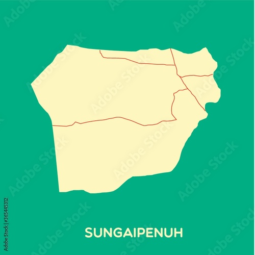 map of sungai penuh