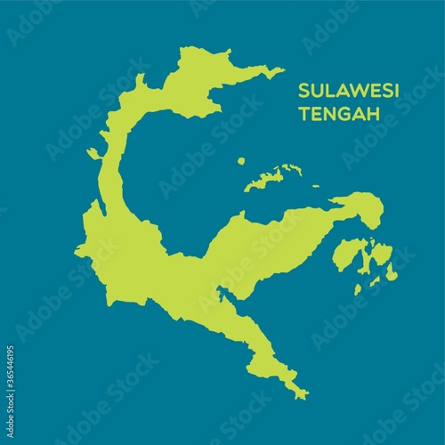 map of sulawesi tengah photo