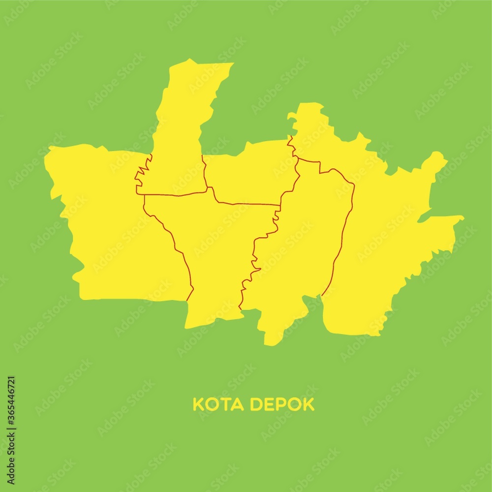 map of kota depok