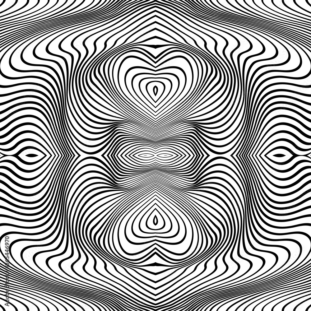 Vector abstract lines pattern. Waves background
