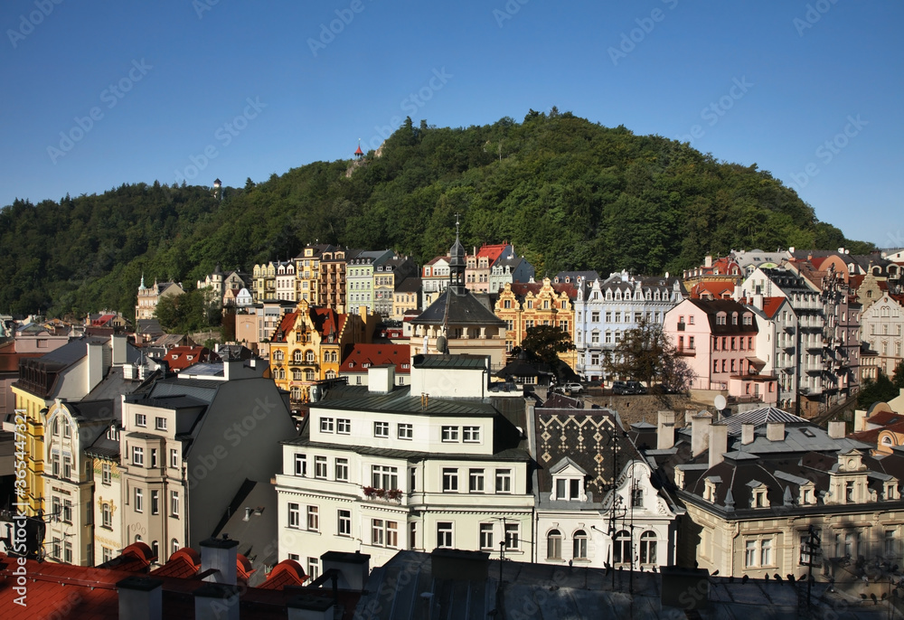 View of Karlovy Vary. Bohemia. Czech Republic
