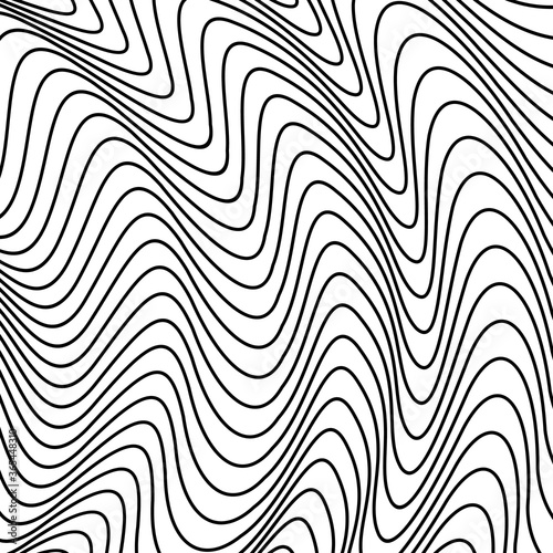 Vector abstract lines pattern. Waves background