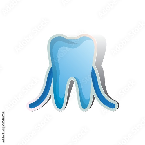 dental floss and tooth